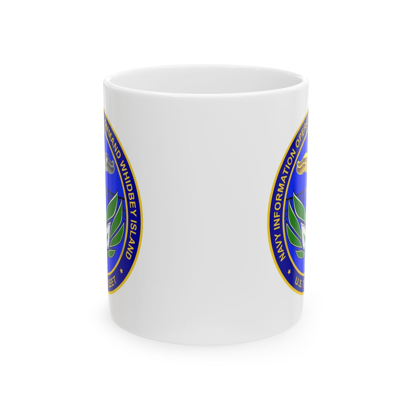 Naval Air Station Whidbey Island Coffee Mug - Double Sided Print, White Ceramic, 11oz by TheGlassyLass.com