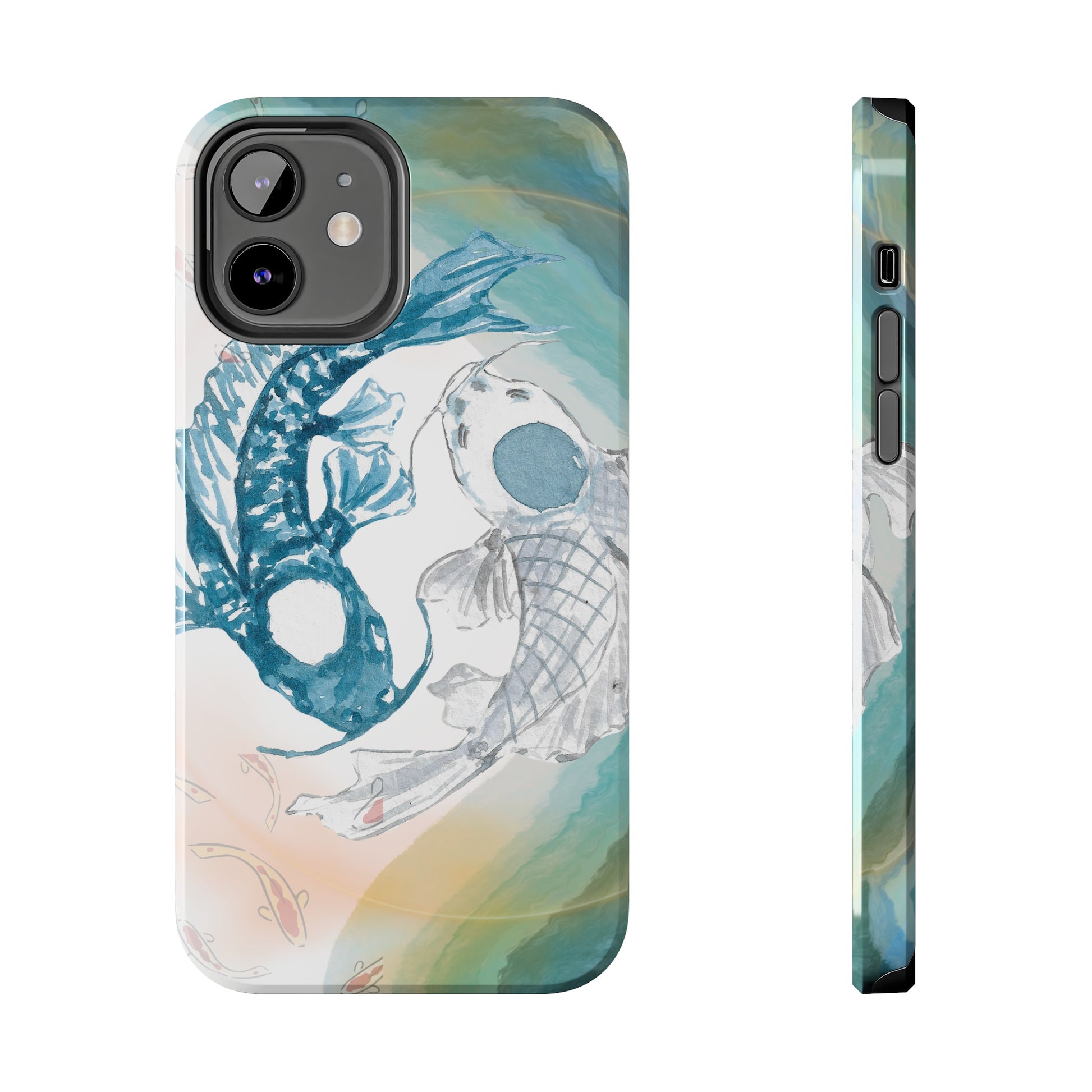 Koi Fish Custom Printed iPhone case by TheGlassyLass.com