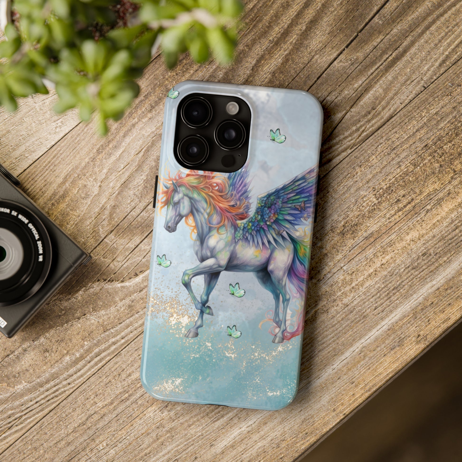 Mythical Unicorn: iPhone Tough Case Design - Wireless Charging - Superior Protection - Original Designs by TheGlassyLass.com