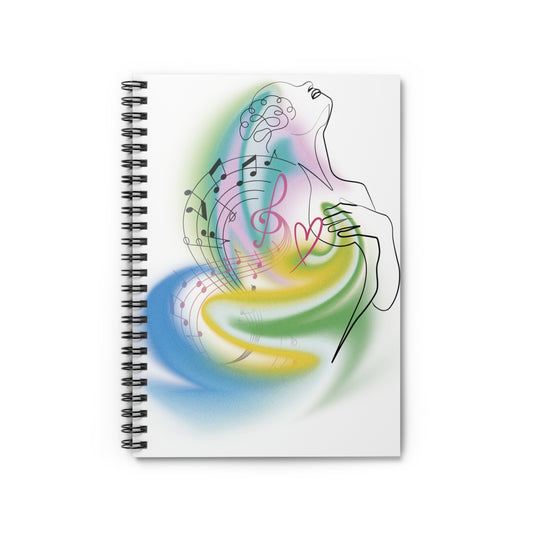 Music in Me: Spiral Notebook - Log Books - Journals - Diaries - and More Custom Printed by TheGlassyLass
