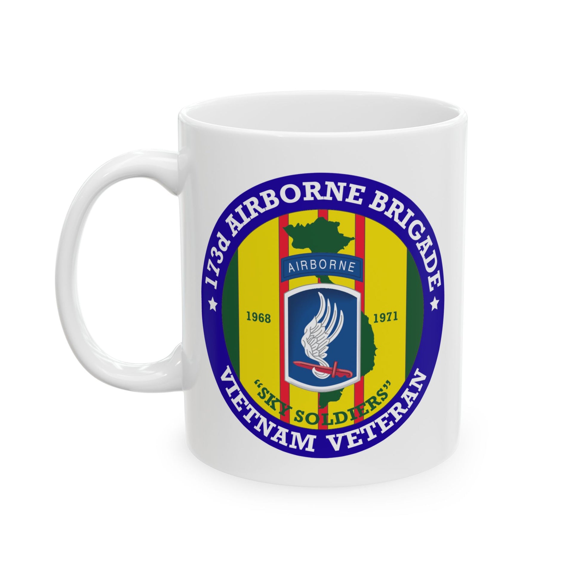 173rd Airborne Brigade Seal Coffee Mug - Double Sided Print, White Ceramic, 11oz by TheGlassyLass.com