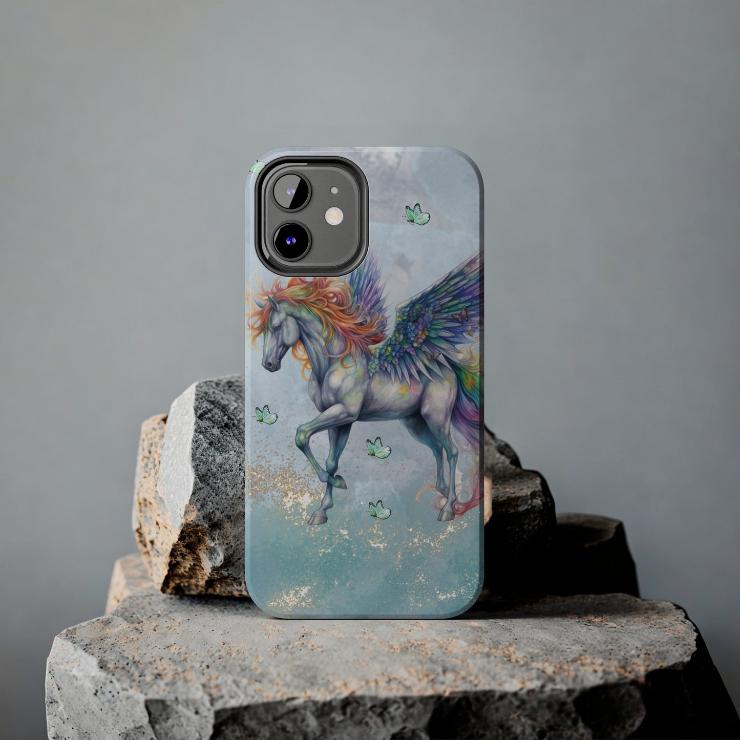 Mythical Unicorn: iPhone Tough Case Design - Wireless Charging - Superior Protection - Original Designs by TheGlassyLass.com