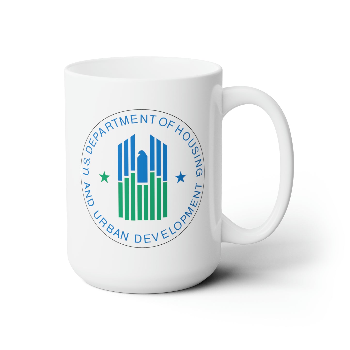 Housing and Urban Development Coffee Mug - Double Sided White Ceramic 15oz by TheGlassyLass.com