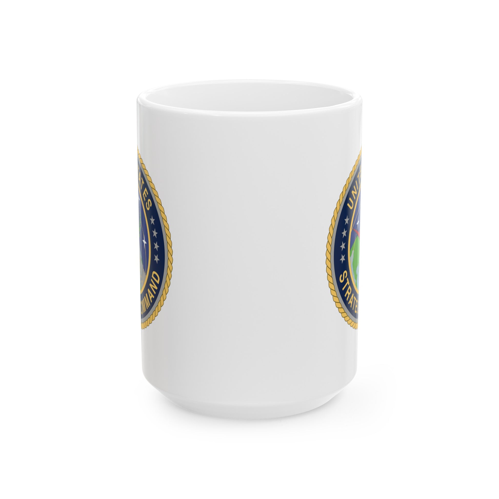 US Strategic Command Coffee Mug - Double Sided White Ceramic 15oz by TheGlassyLass.com