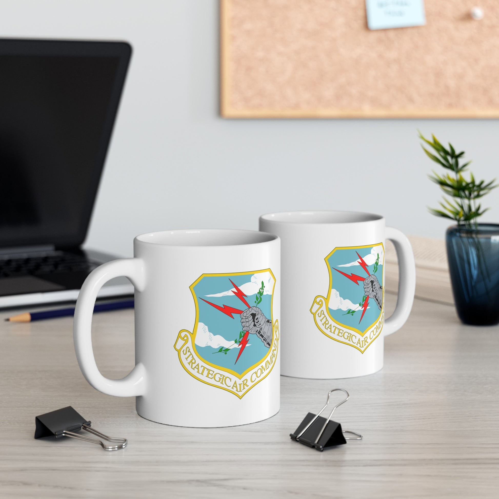 Strategic Air Command Coffee Mug - Double Sided White Ceramic 11oz by TheGlassyLass.com