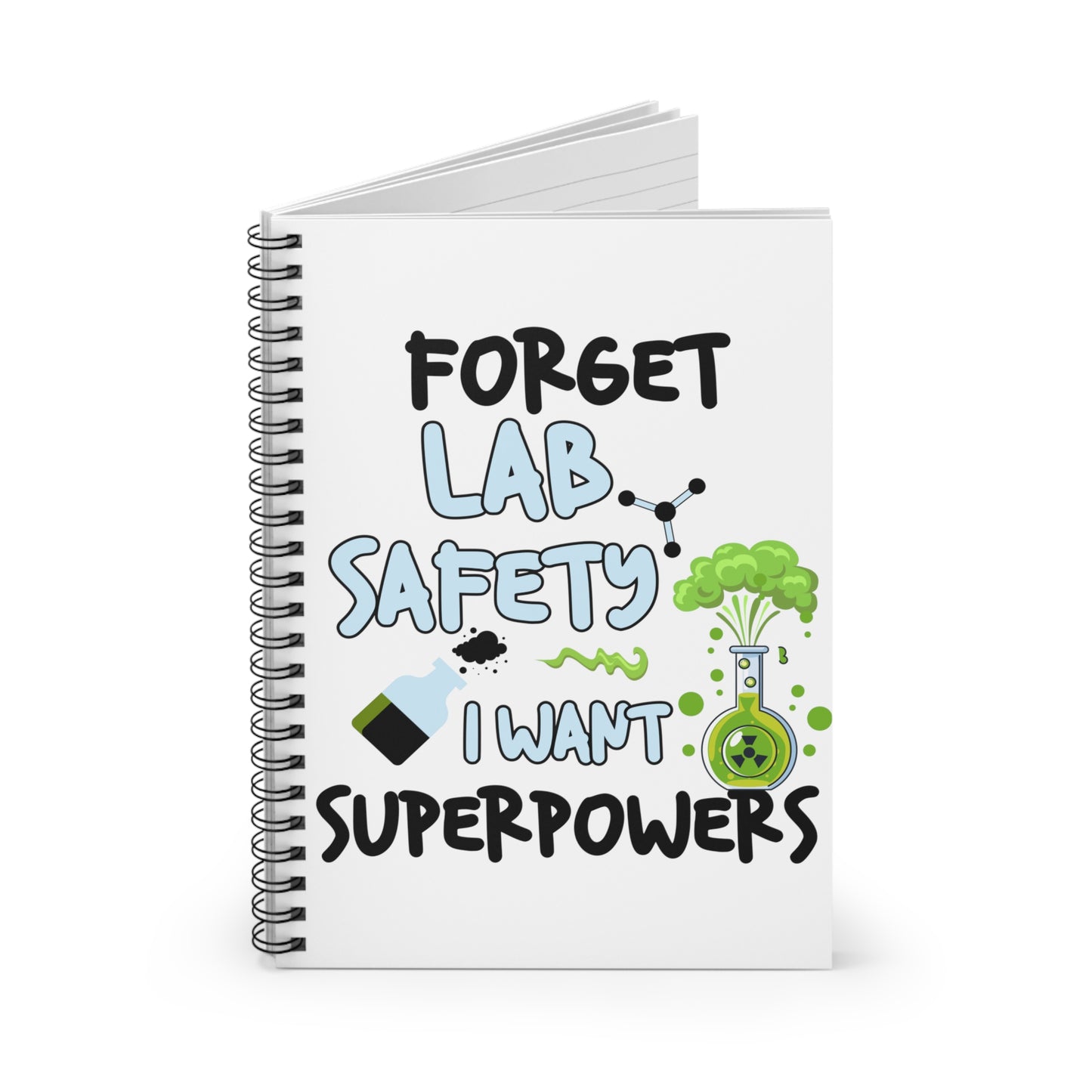 I Want Superpowers: Spiral Notebook - Log Books - Journals - Diaries - and More Custom Printed by TheGlassyLass