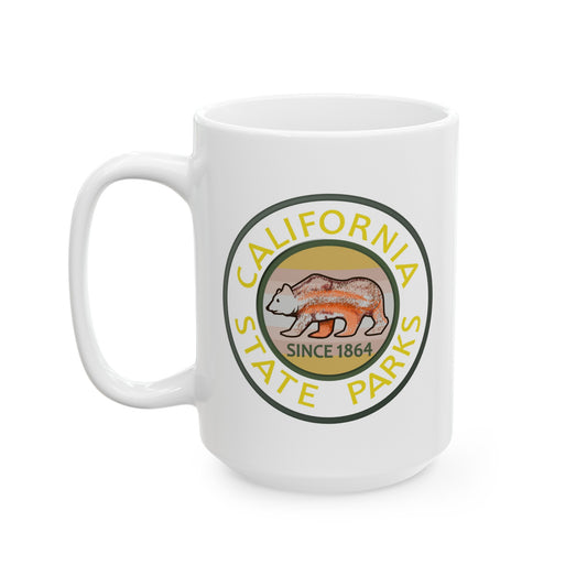 California State Parks Coffee Mug - Double Sided White Ceramic 15oz by TheGlassyLass.com