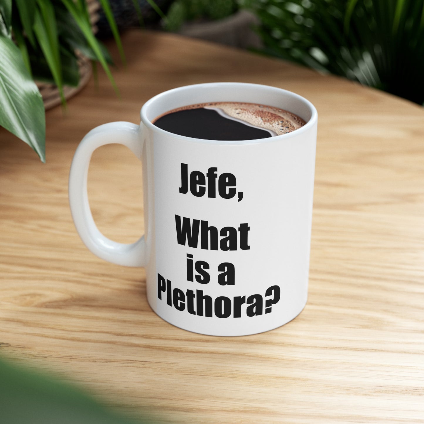 What is a Plethora Coffee Mug - Double Sided White Ceramic 11oz by TheGlassyLass.com