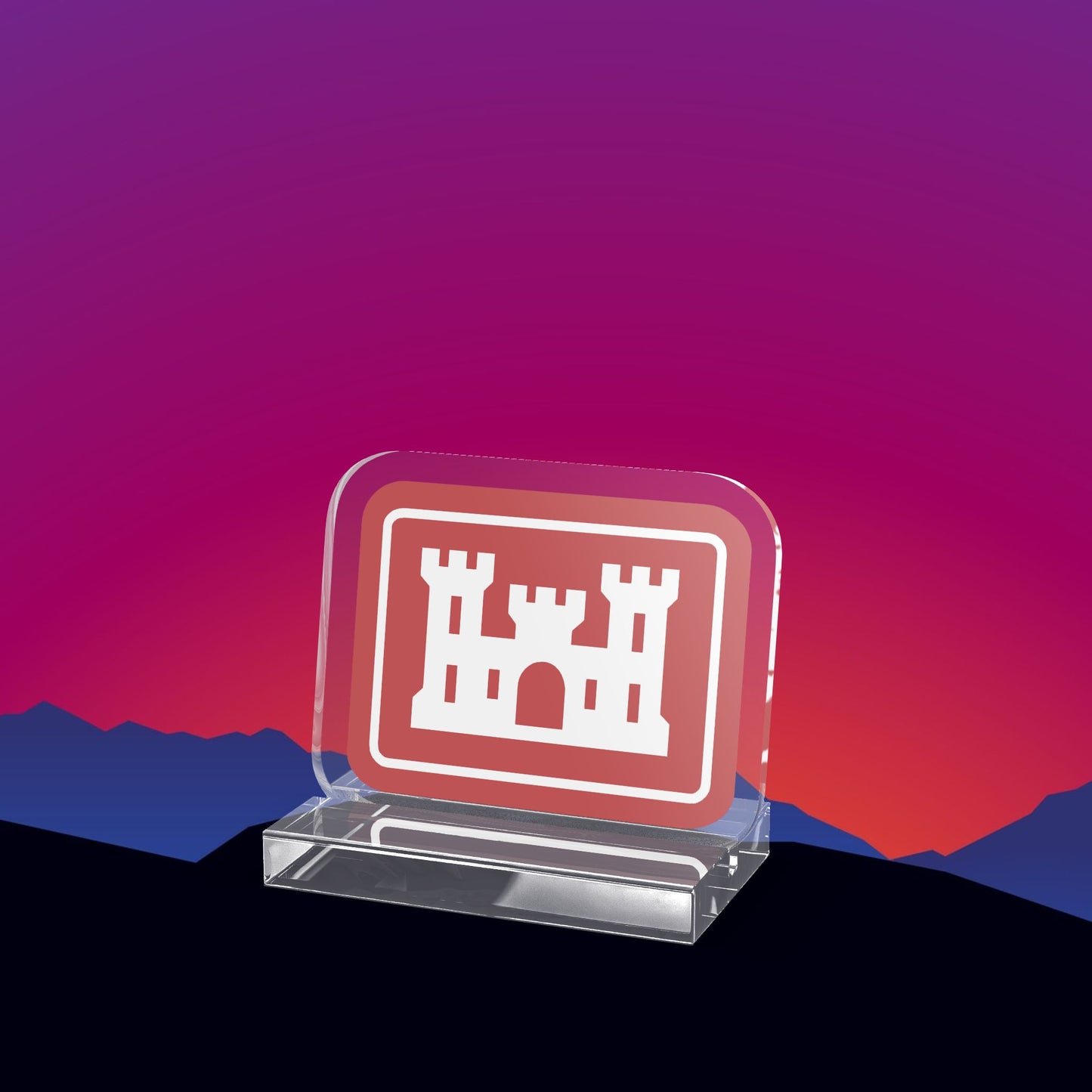 United States Army Corps of Engineers Acrylic Standee by TheGlassyLass.com