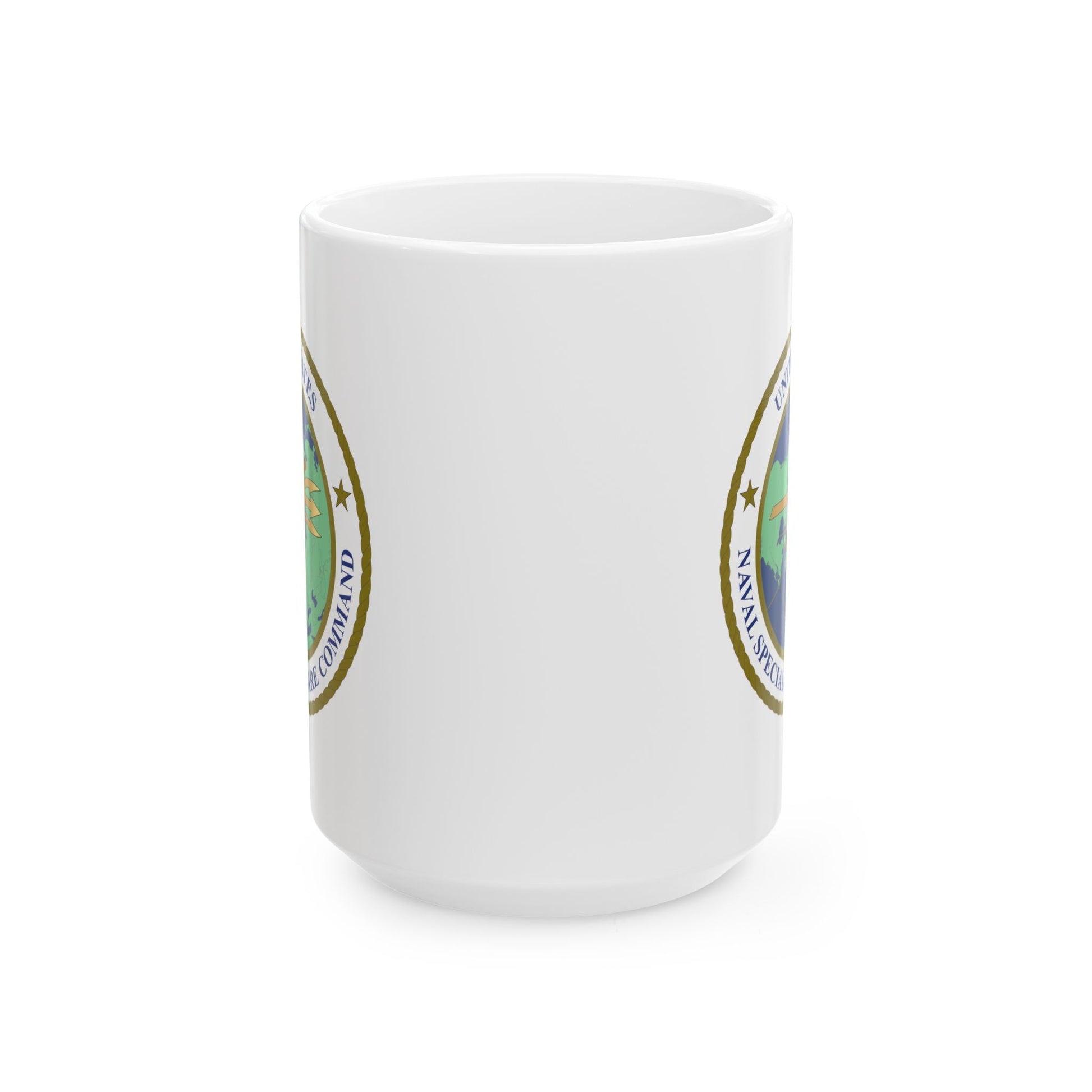 United States Naval Special Warfare Command Coffee Mug - Double Sided White Ceramic 15oz by TheGlassyLass.com