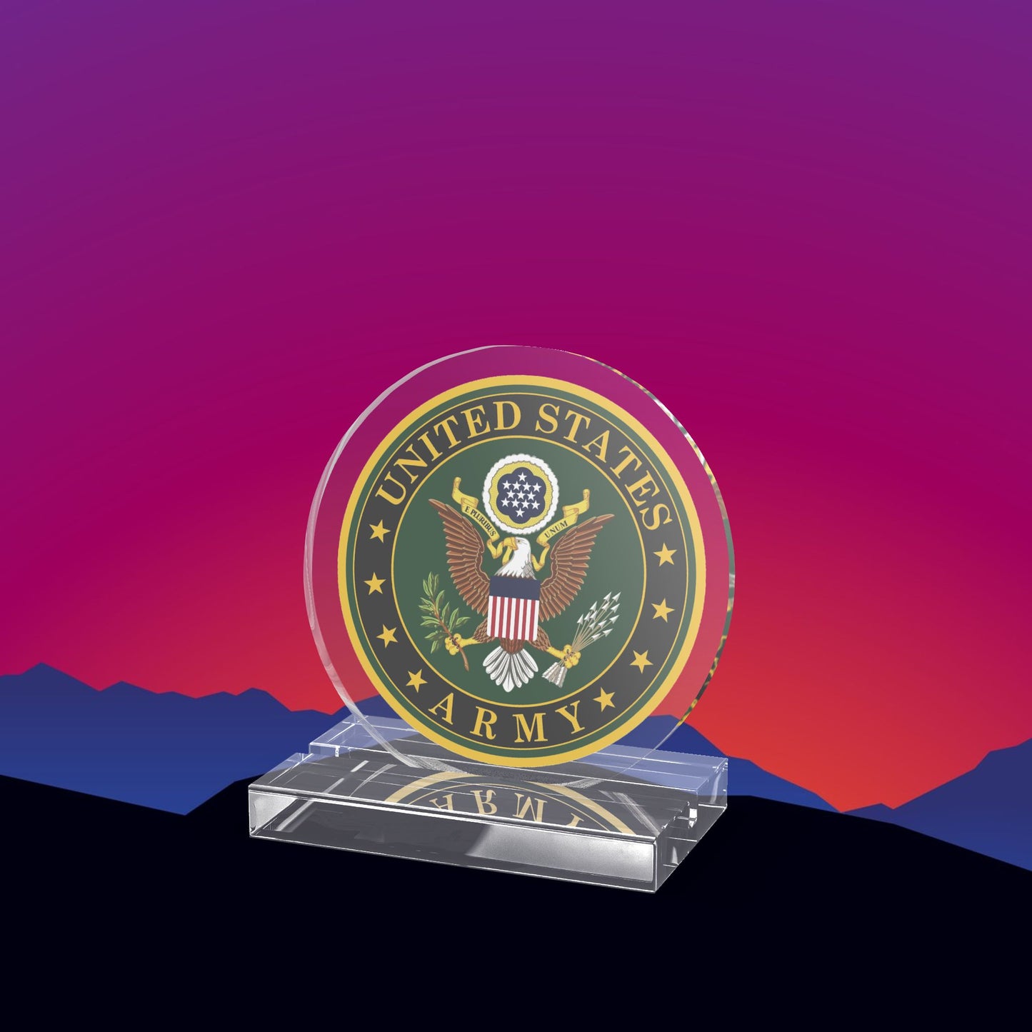 United States Army Seal Acrylic Standee by TheGlassyLass.com