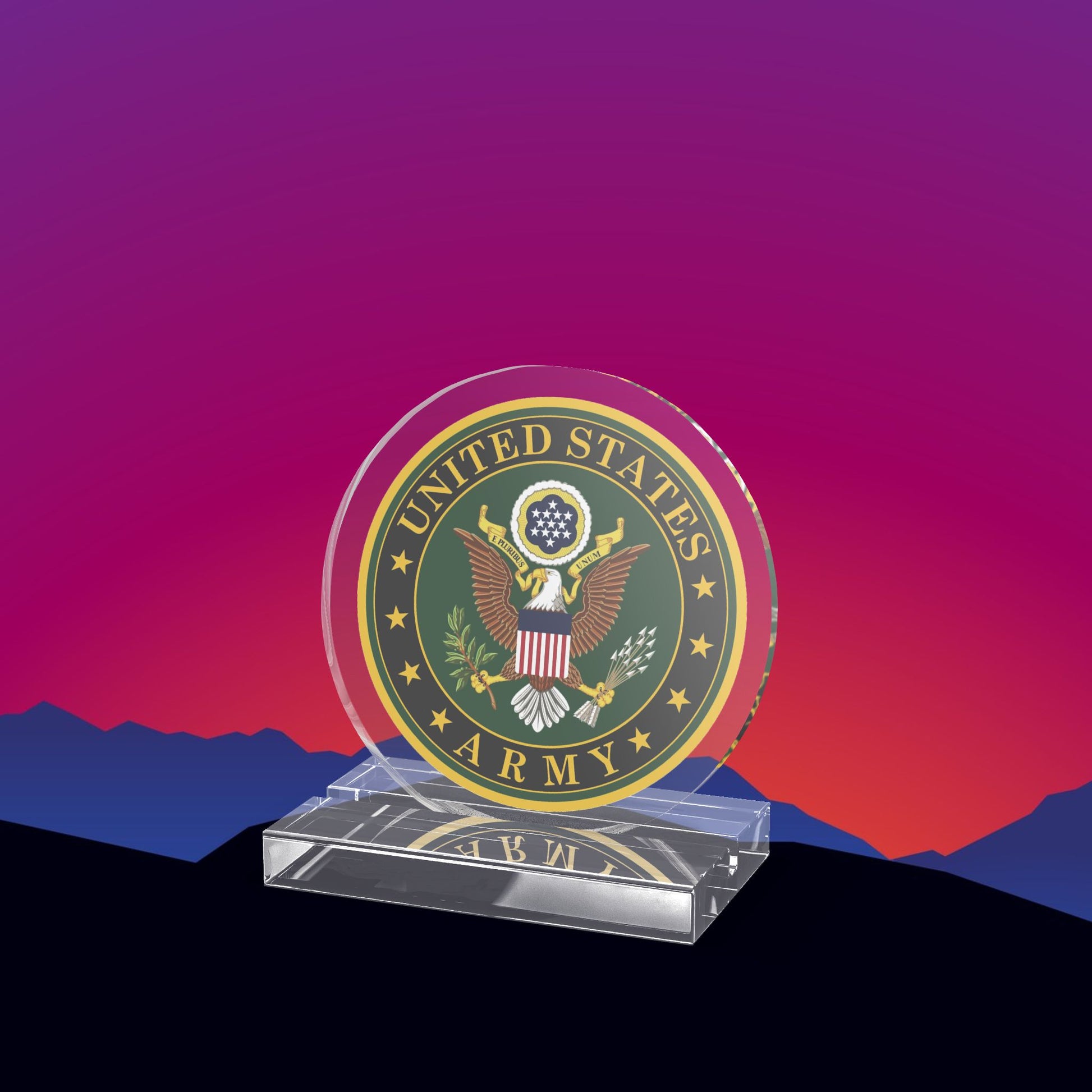 United States Army Seal Acrylic Standee by TheGlassyLass.com