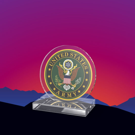 United States Army Seal Acrylic Standee by TheGlassyLass.com