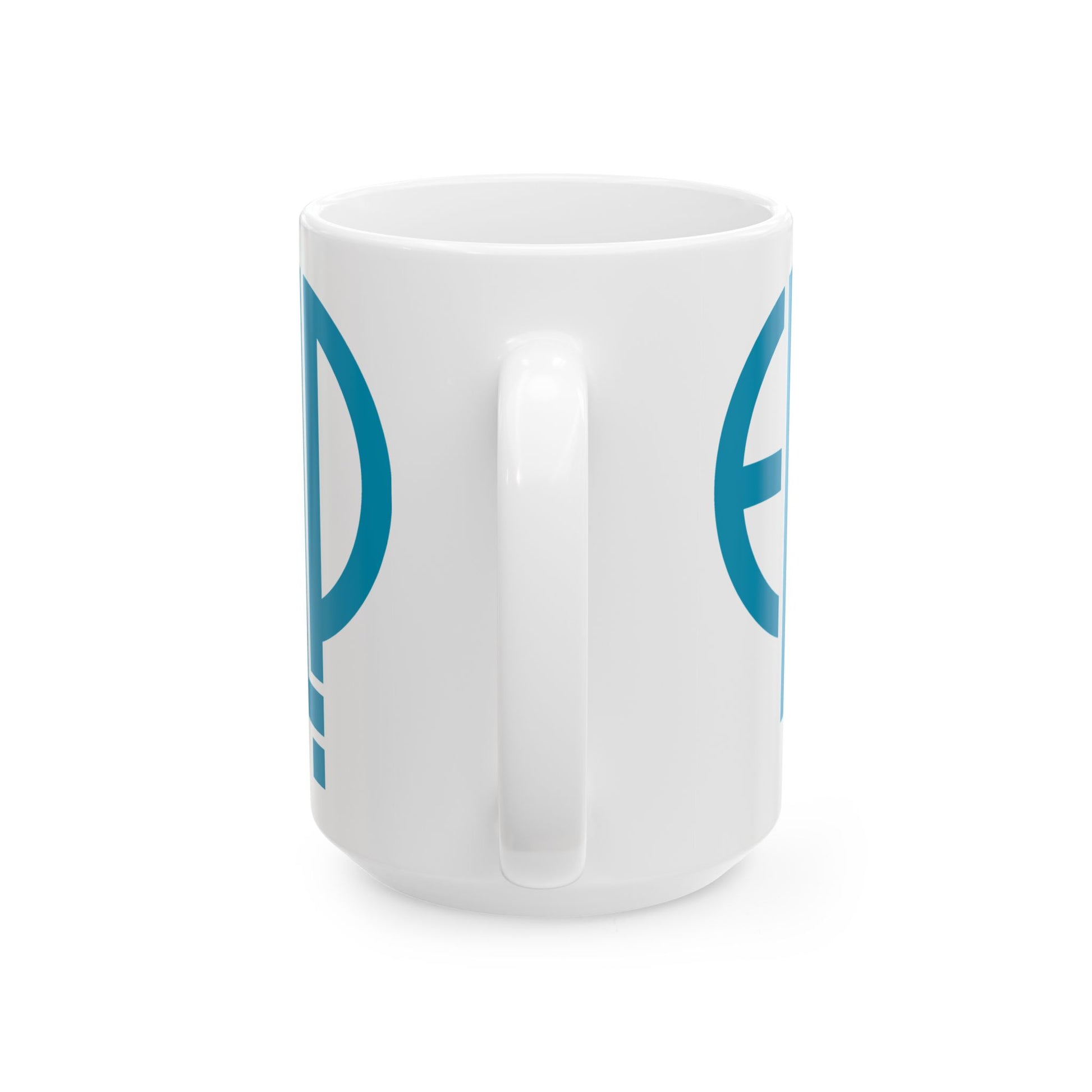 ELP Coffee Mug - Double Sided White Ceramic 15oz by TheGlassyLass.com