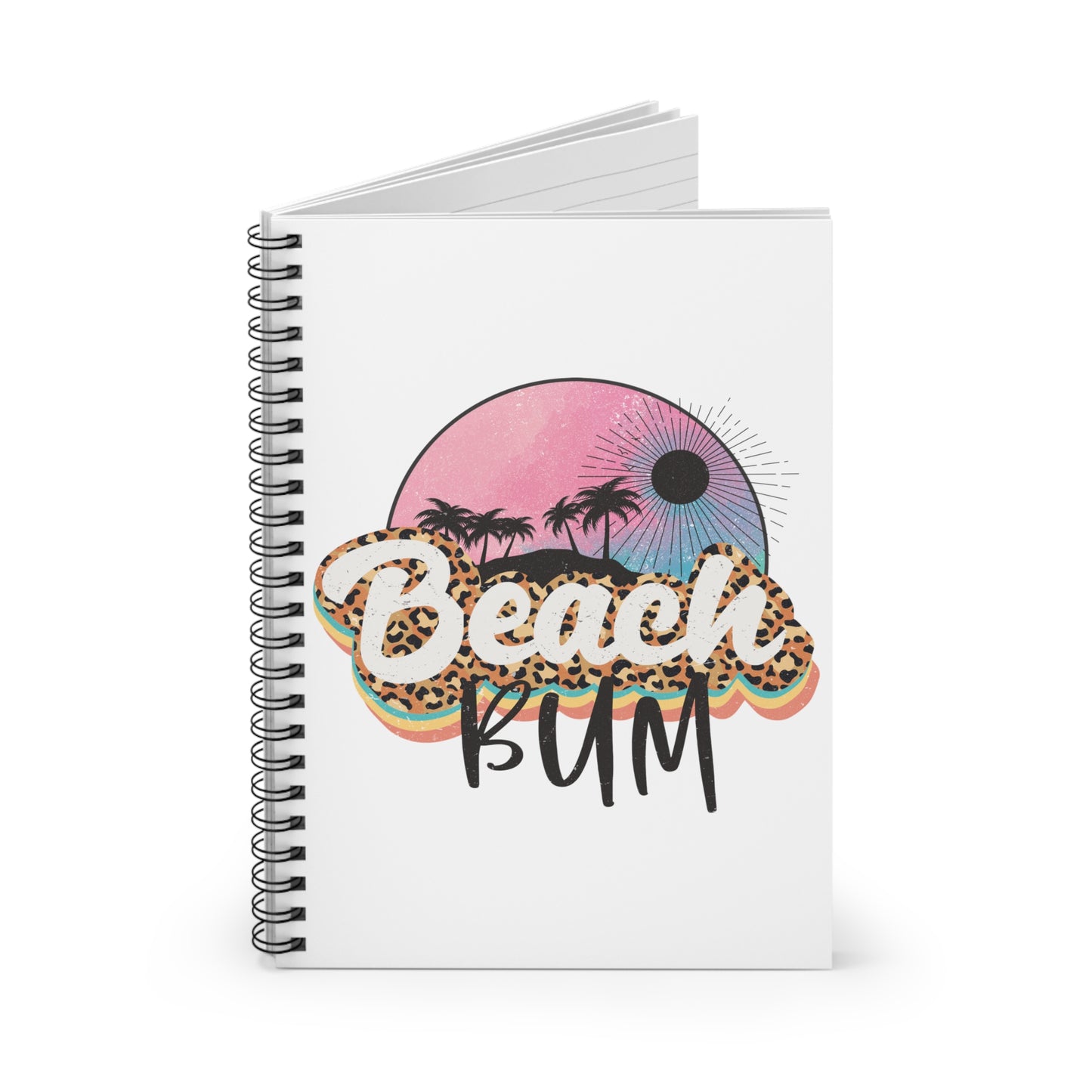 Beach Bum: Spiral Notebook - Log Books - Journals - Diaries - and More Custom Printed by TheGlassyLass