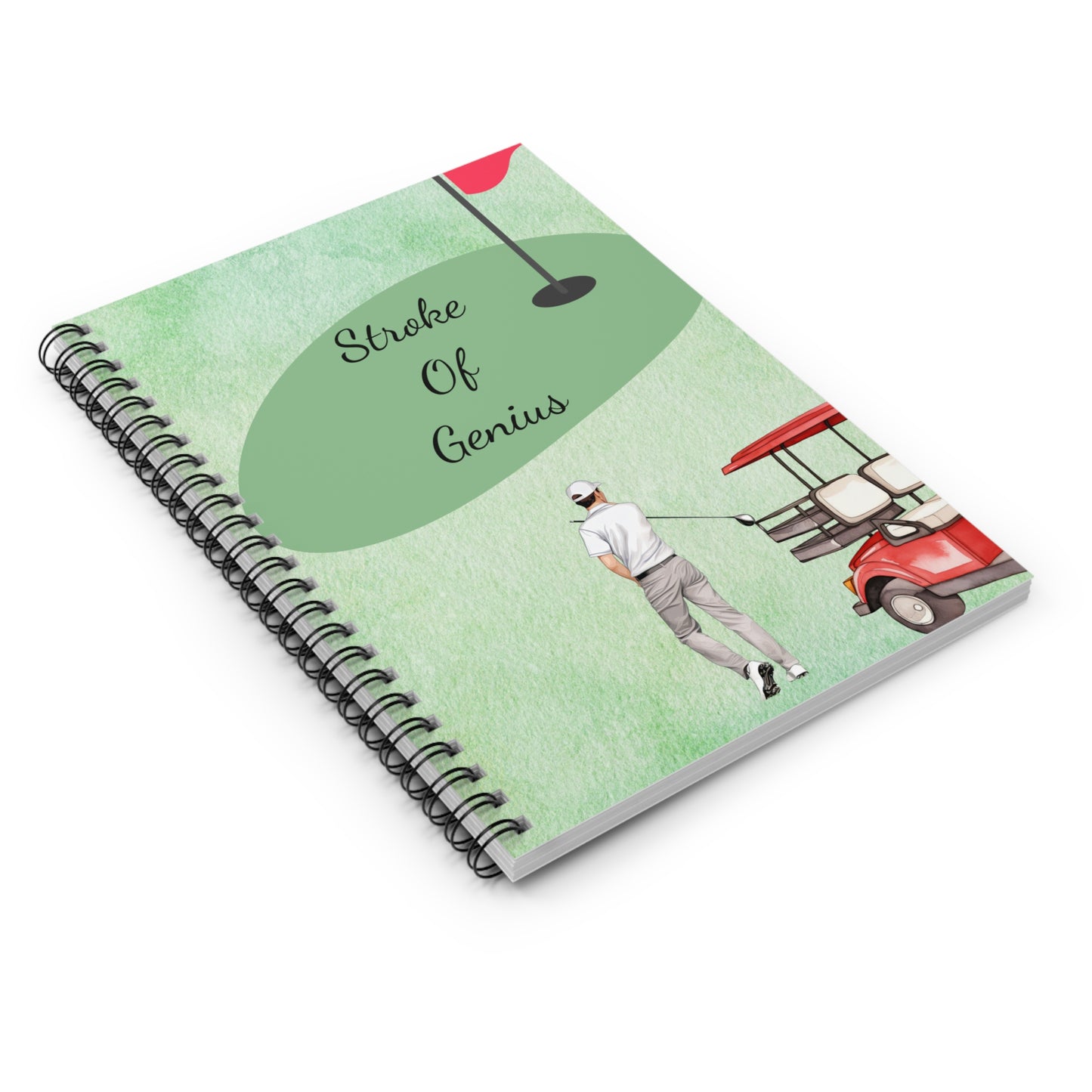 Stroke of Genius: Spiral Notebook - Log Books - Journals - Diaries - and More Custom Printed by TheGlassyLass