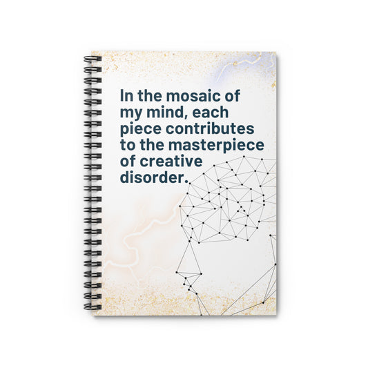 Mosaic Mind: Spiral Notebook - Log Books - Journals - Diaries - and More Custom Printed by TheGlassyLass