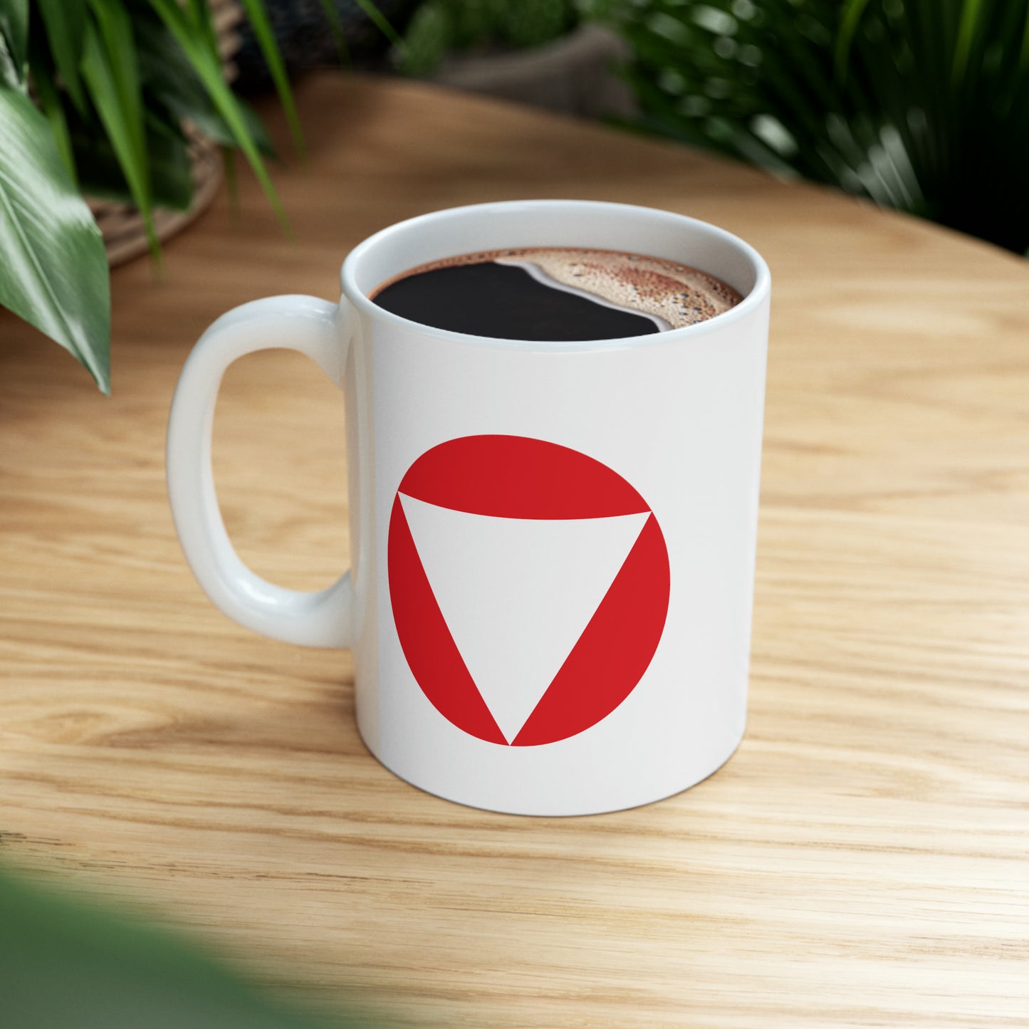 Austrian Air Force Roundel Coffee Mug - Double Sided White Ceramic 11oz - By TheGlassyLass.com