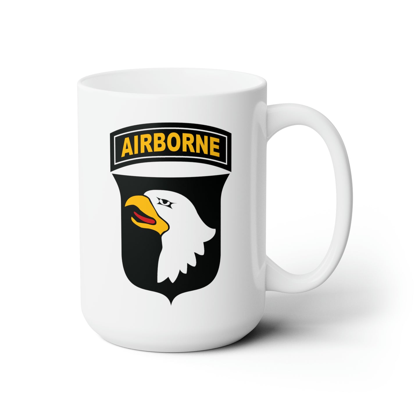 US Army Airborne Coffee Mugs - Double Sided White Ceramic 15oz by TheGlassyLass.com