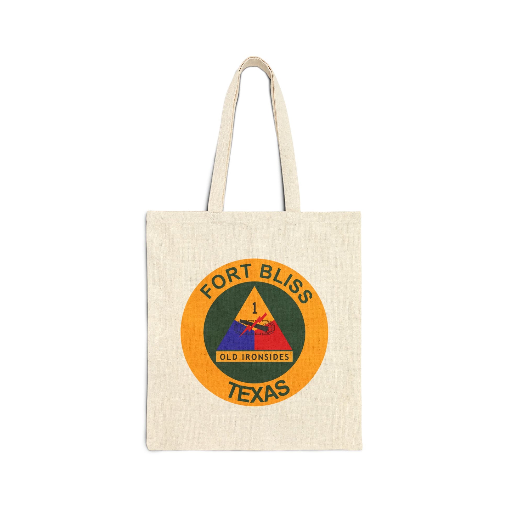Fort Bliss Texas Seal Tote Bag - Heavyweight 100% Cotton Canvas by TheGlassyLass.com
