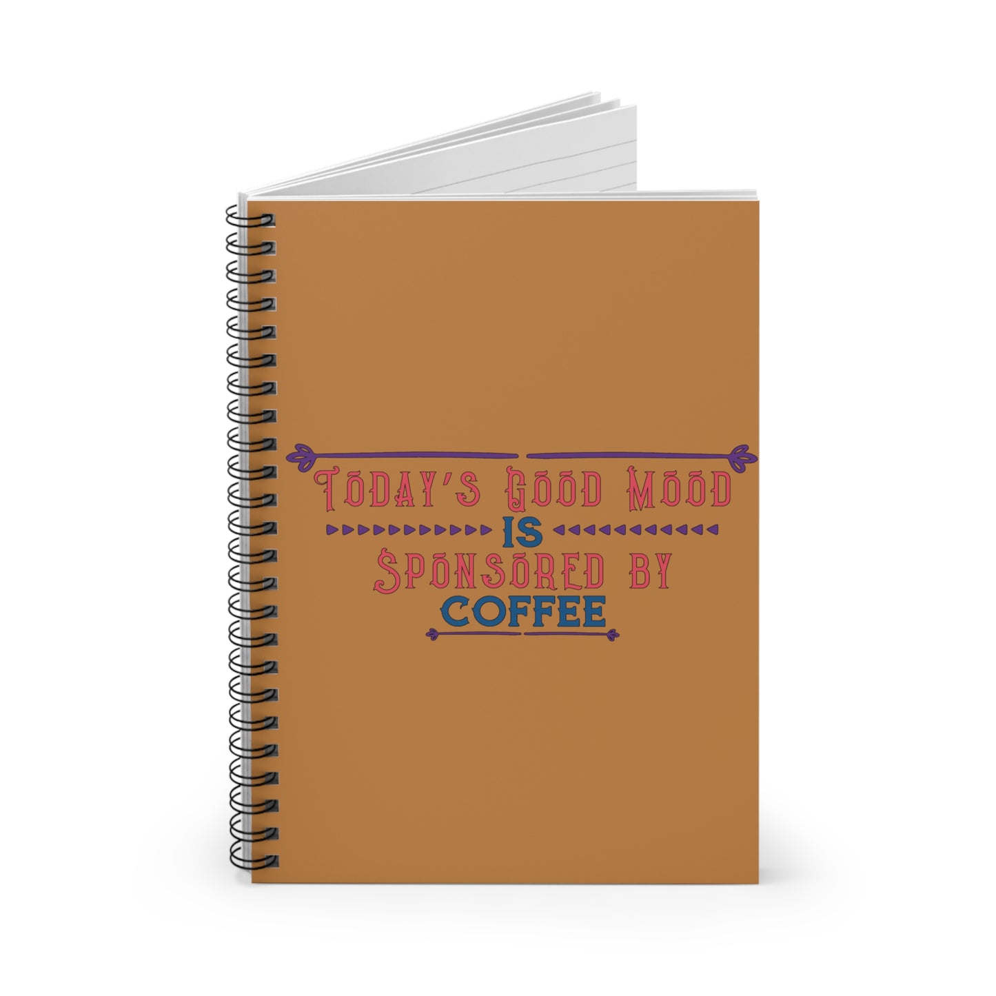 Today's Good Mood: Spiral Notebook - Log Books - Journals - Diaries - and More Custom Printed by TheGlassyLass.com
