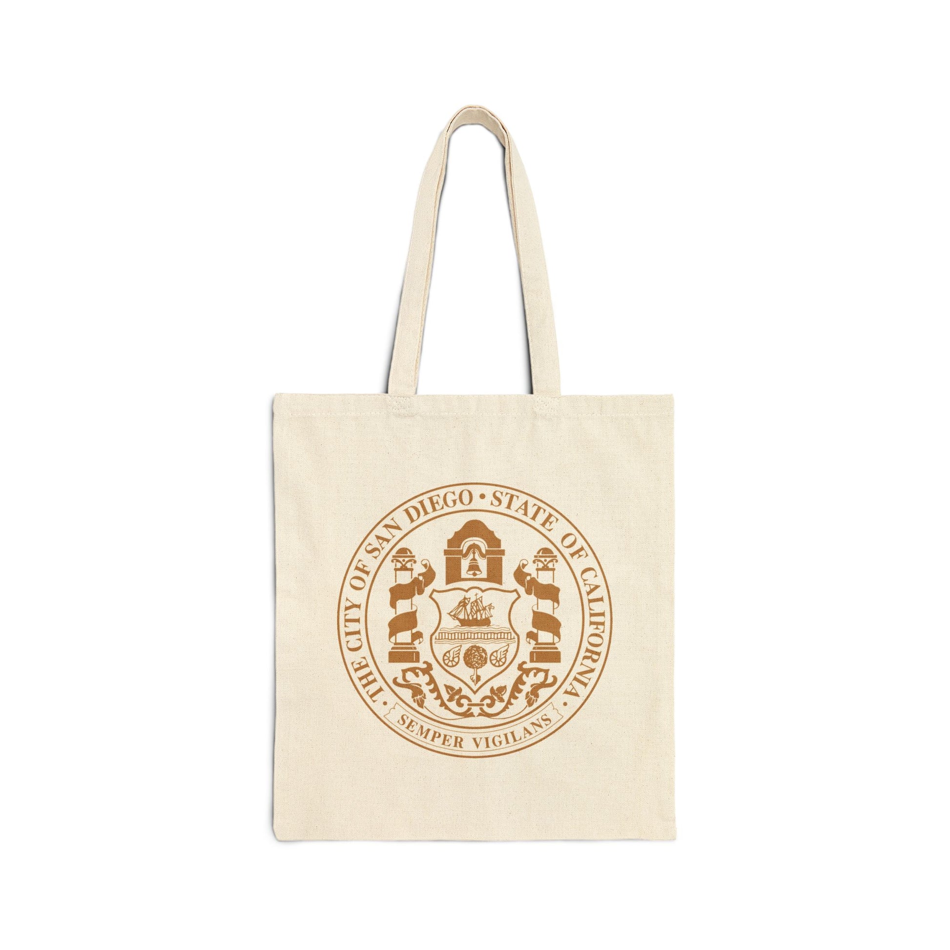 City of San Diego Seal Tote Bag - Heavyweight 100% Cotton Canvas by TheGlassyLass.com