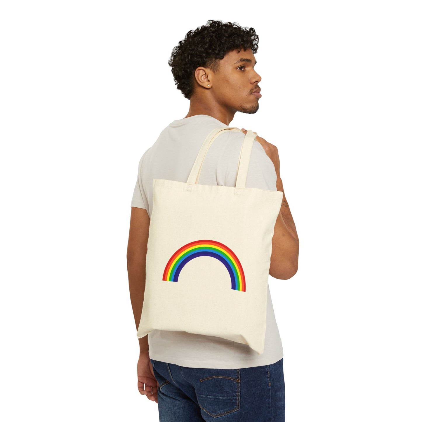 Over the Rainbow Logo Tote Bag - Heavyweight 100% Cotton Canvas by TheGlassyLass.com
