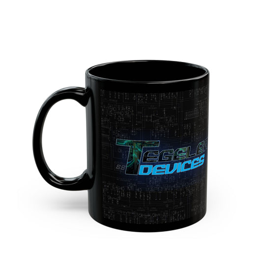 Custom Design for Tyler - 11oz Black - Original Background - Double Sided Logo