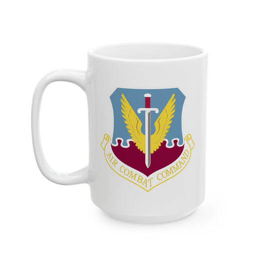 Air Combat Command - Double Sided White Ceramic Coffee Mug 15oz by TheGlassyLass.com