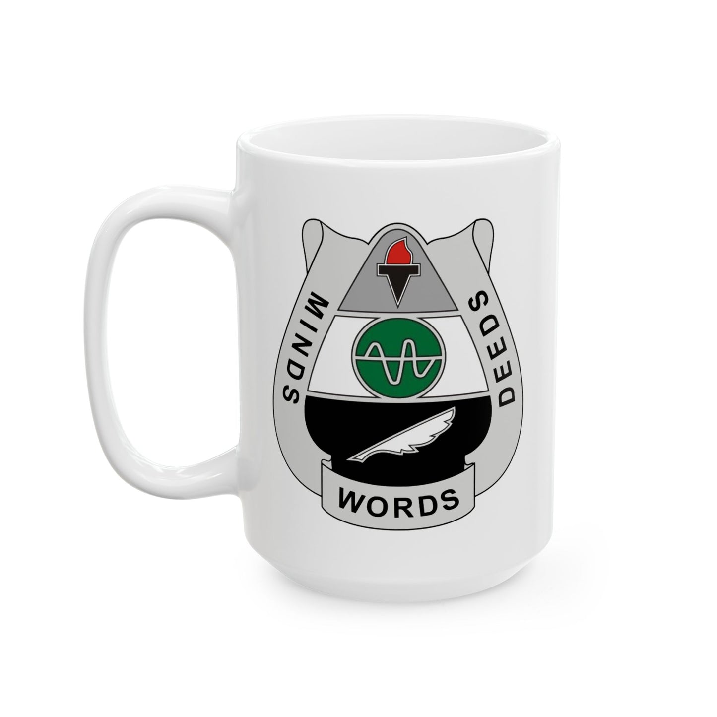 Army 2nd PsyOp Coffee Mug - Double Sided White Ceramic 15oz by TheGlassyLass.com
