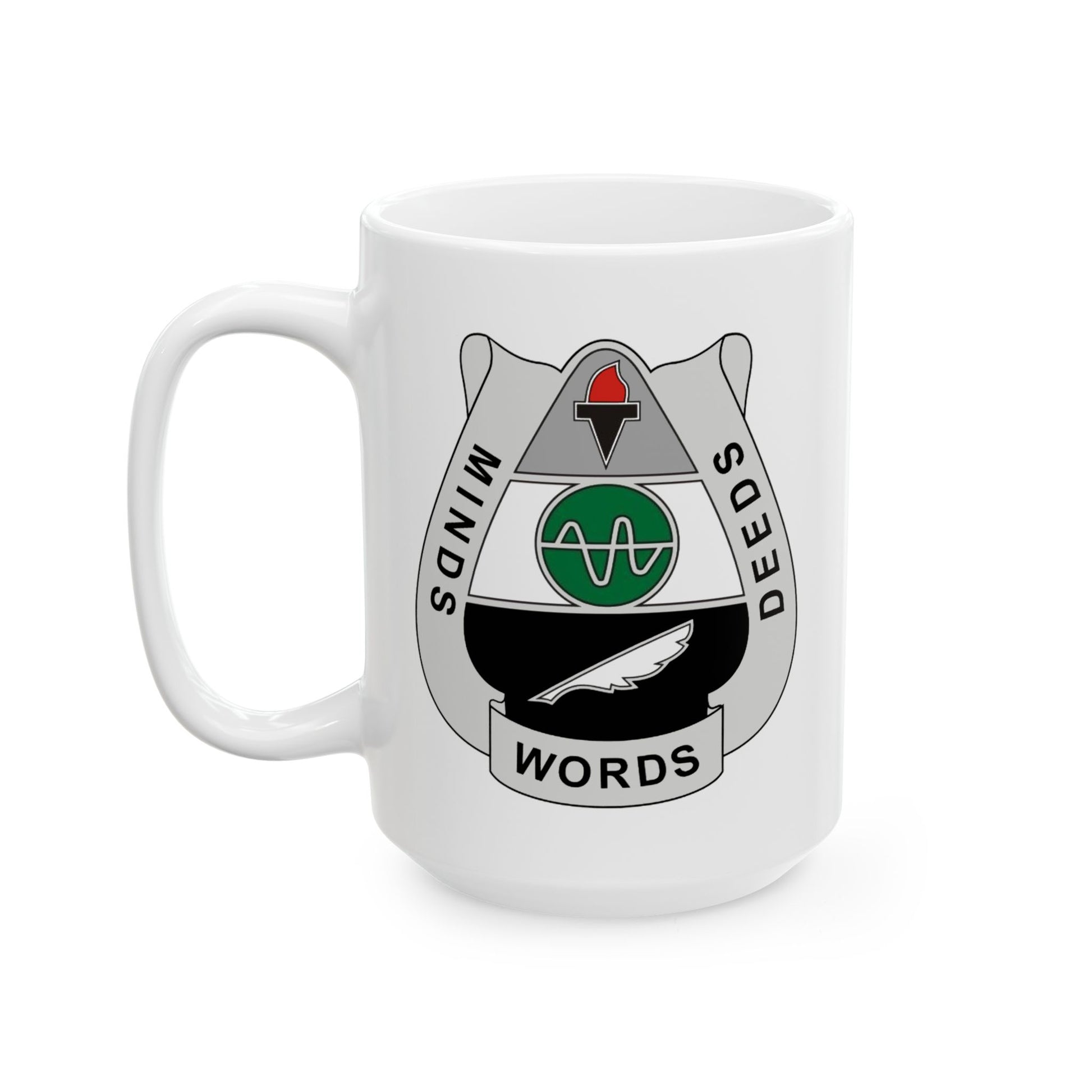 Army 2nd PsyOp Coffee Mug - Double Sided White Ceramic 15oz by TheGlassyLass.com