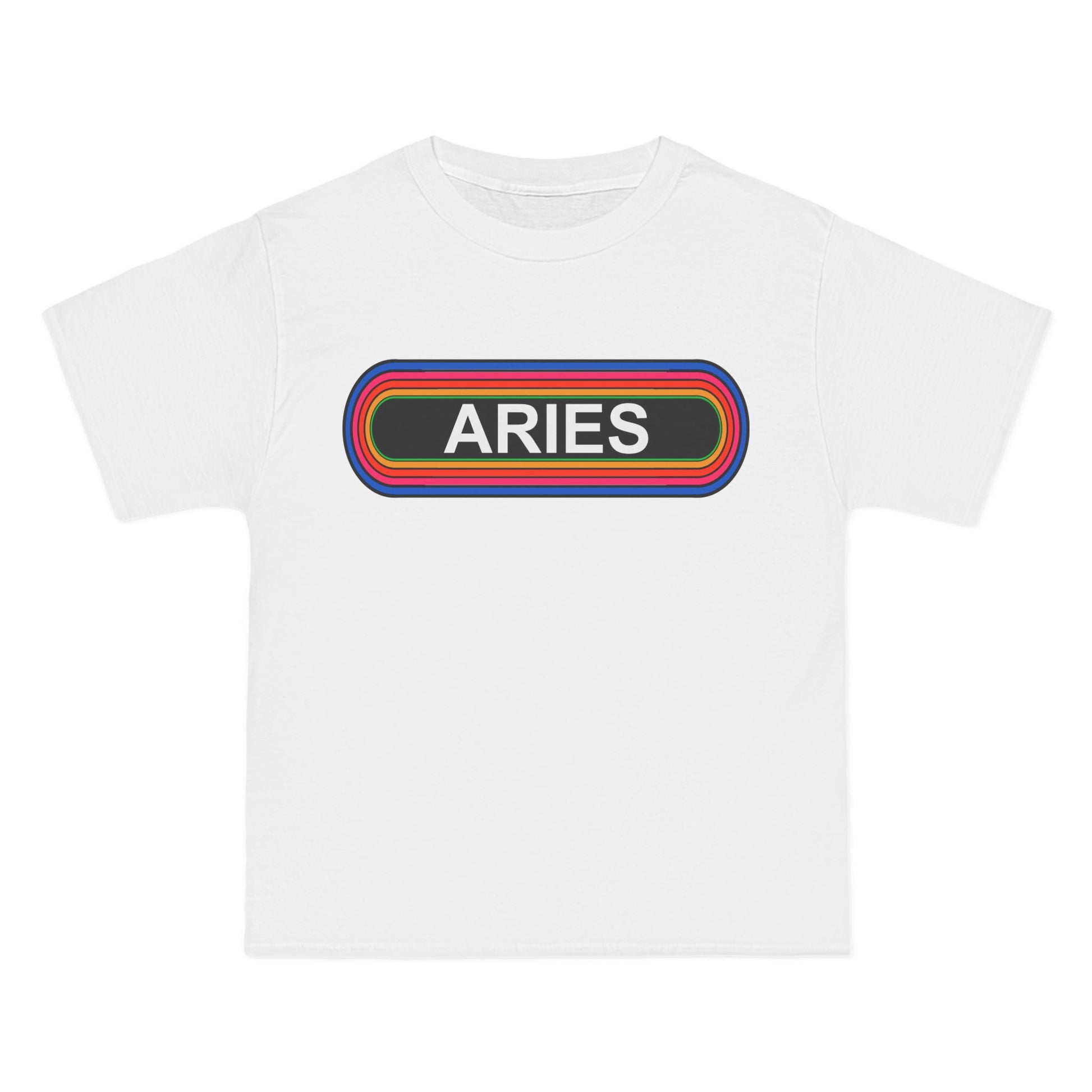 Aries T-Shirt: (Hanes Beefy-T 100% Preshrunk Cotton Custom Printed by TheGlassyLass.com