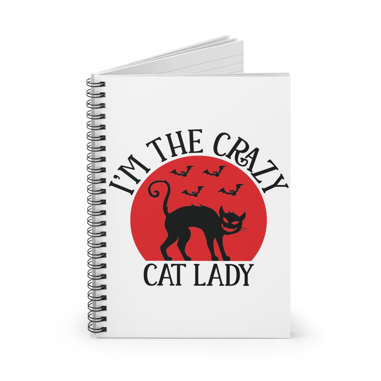 Crazy Cat Lady: Spiral Notebook - Log Books - Journals - Diaries - and More Custom Printed by TheGlassyLass