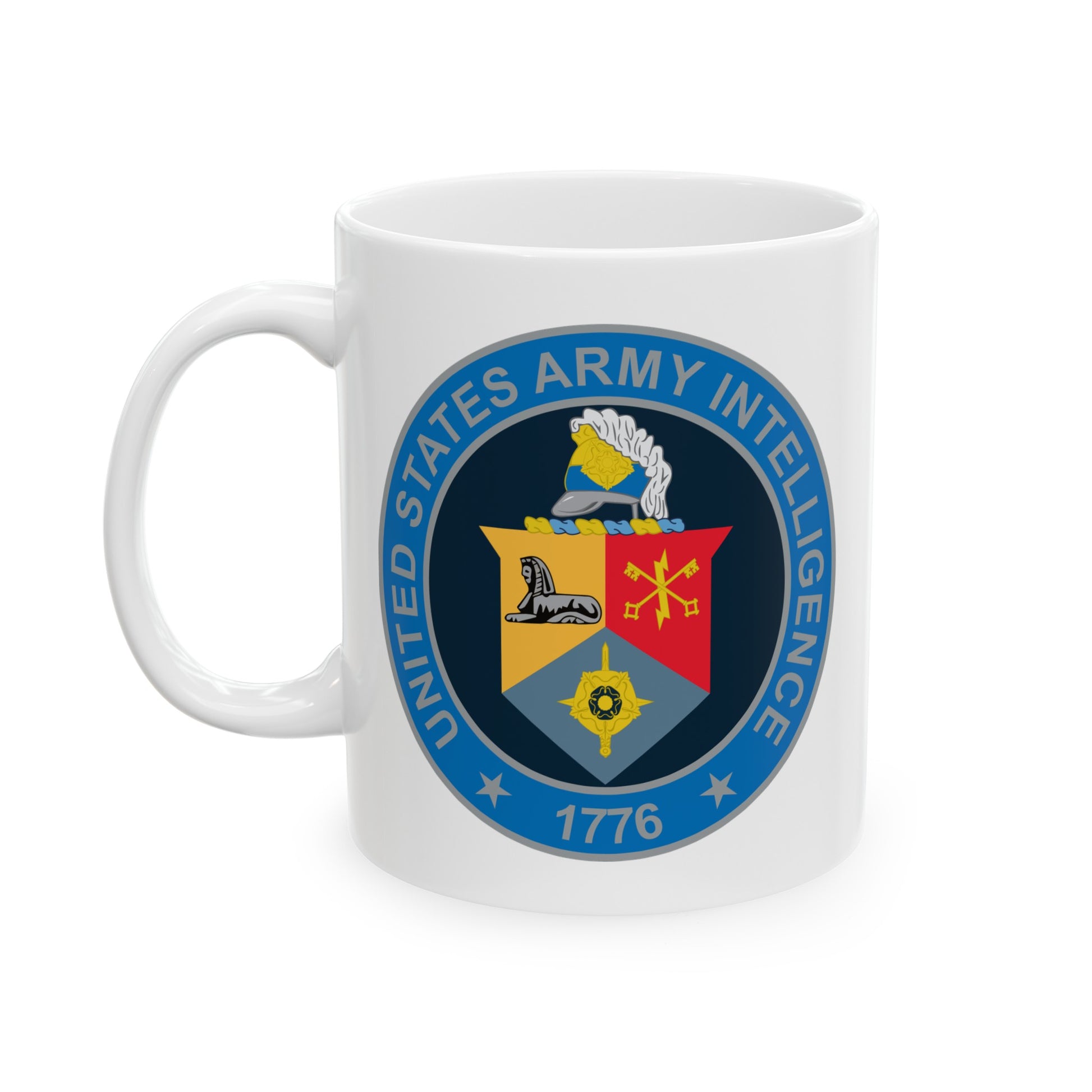 United States Army Intelligence Coffee Mug - Double Sided White Ceramic 11oz by TheGlassyLass.com