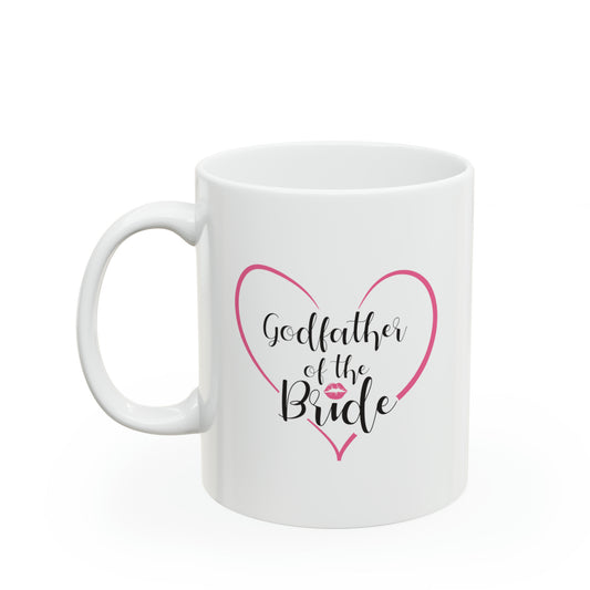 Godfather of the Bride Coffee Mug - Double Sided 11oz White Ceramic by TheGlassyLass.com