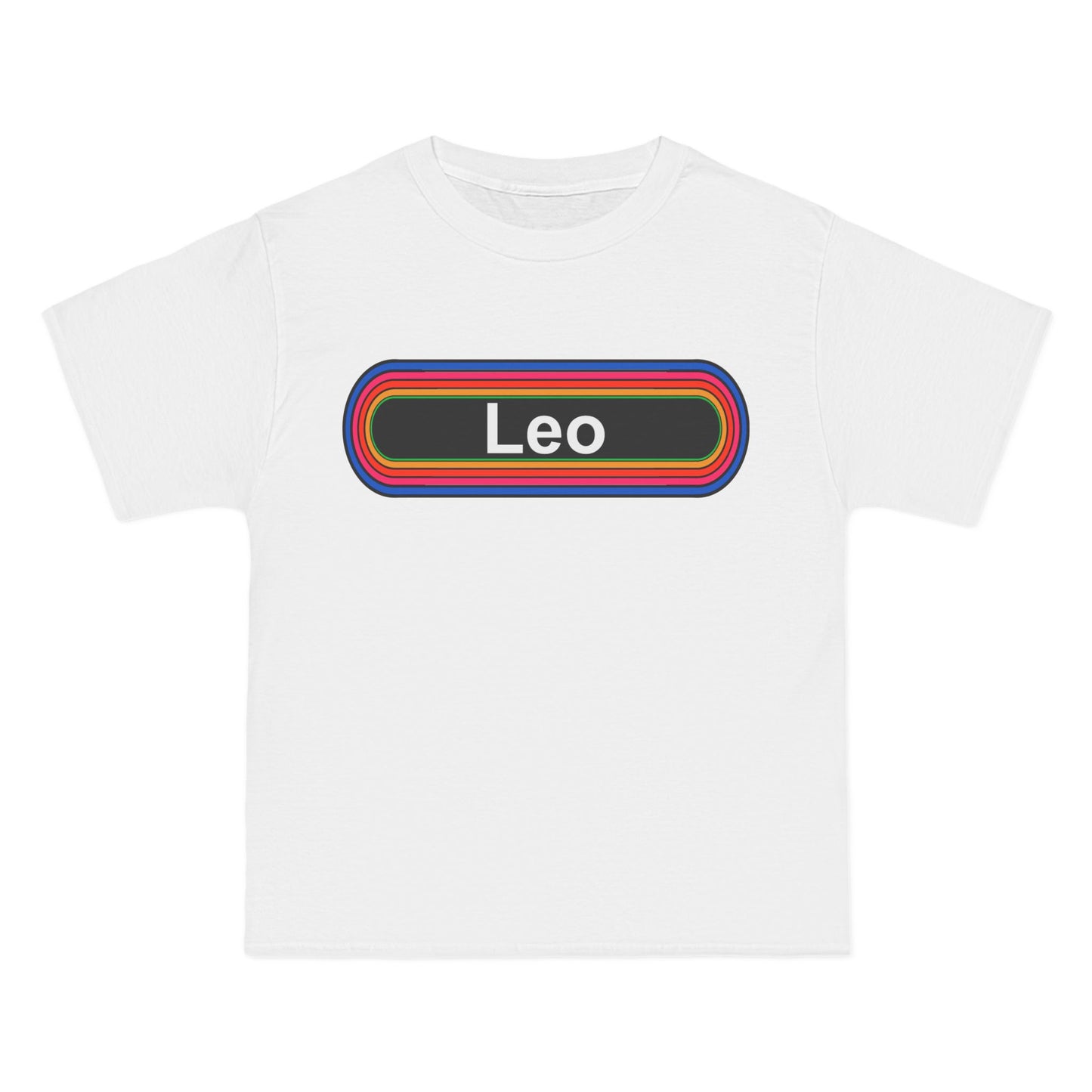 Leo Zodiac T-Shirt: (Hanes Beefy-T 100% Preshrunk Cotton Custom Printed by TheGlassyLass.com