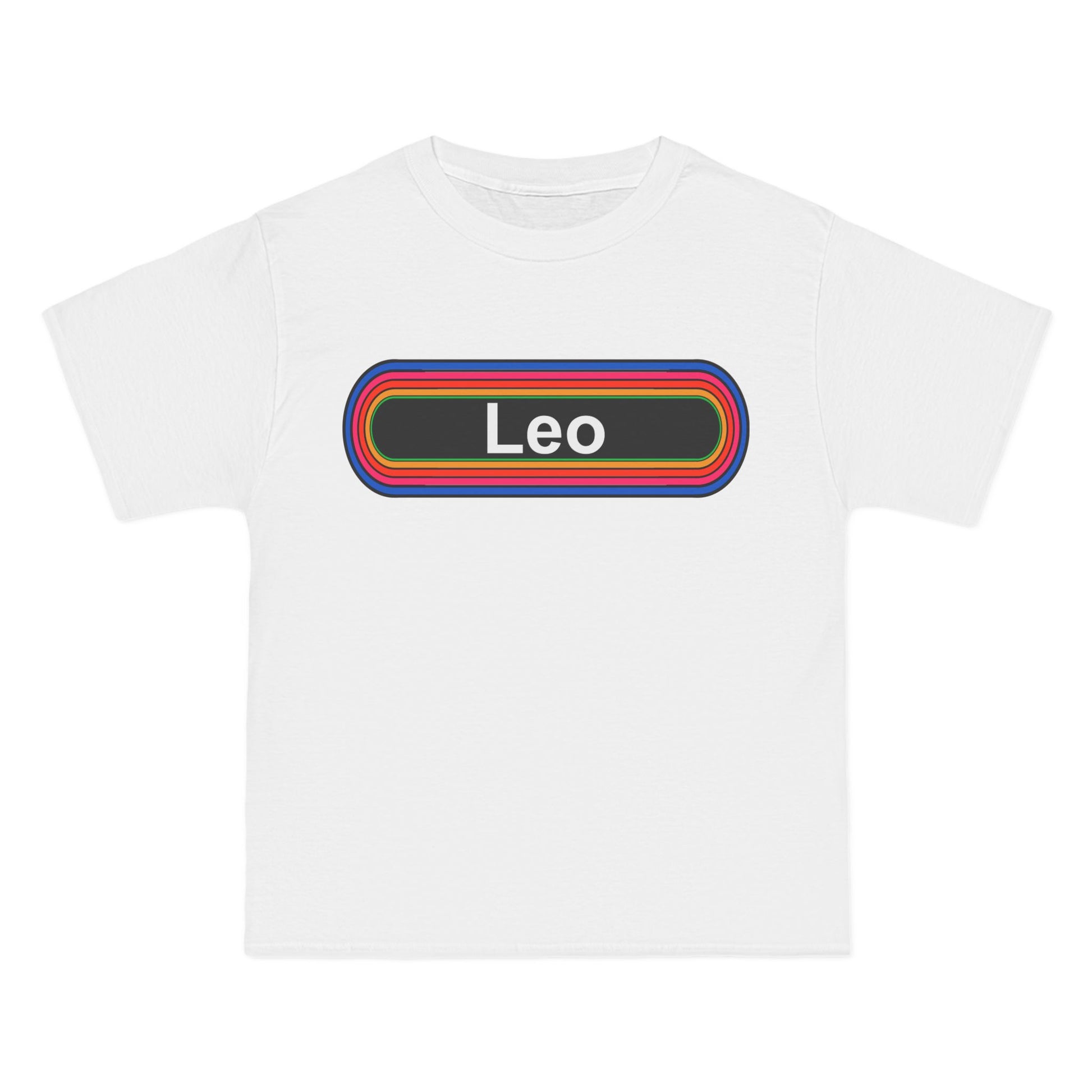 Leo Zodiac T-Shirt: (Hanes Beefy-T 100% Preshrunk Cotton Custom Printed by TheGlassyLass.com