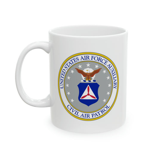 Civil Air Patrol Coffee Mug - Double Sided White Ceramic 11oz by TheGlassyLass.com