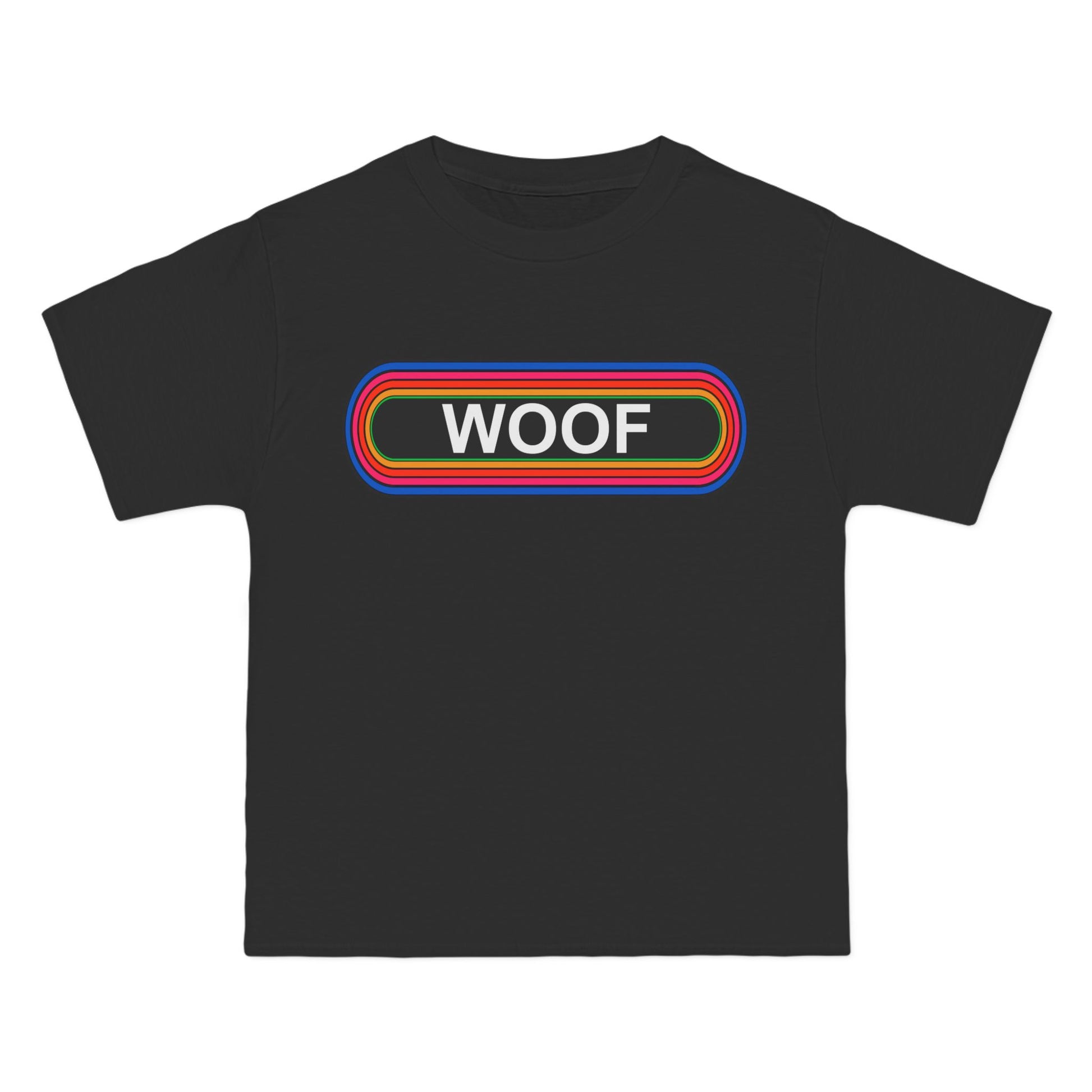 Woof T-Shirt: (Hanes Beefy-T 100% Preshrunk Cotton Custom Printed by TheGlassyLass.com