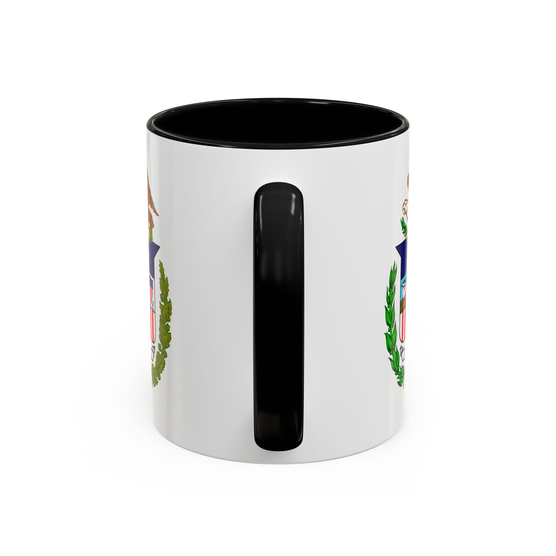 Army Corps of Engineers Coat of Arms Coffee Mug - Double Sided Print, Black Accent White Ceramic, 11oz by TheGlassyLass.com