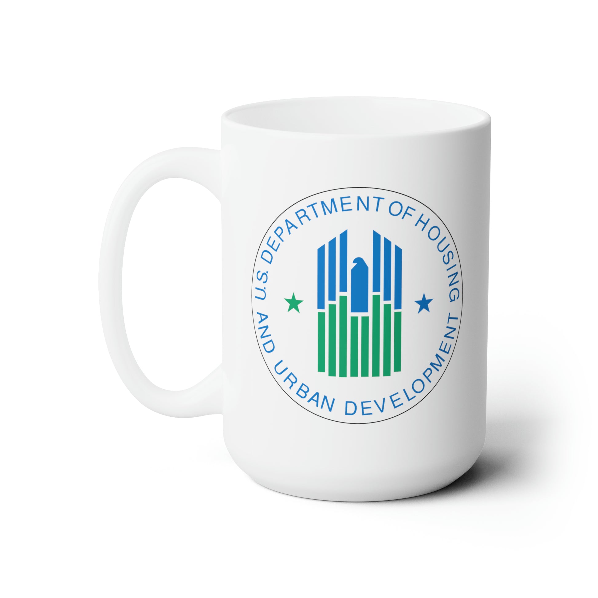 Housing and Urban Development Coffee Mug - Double Sided White Ceramic 15oz by TheGlassyLass.com