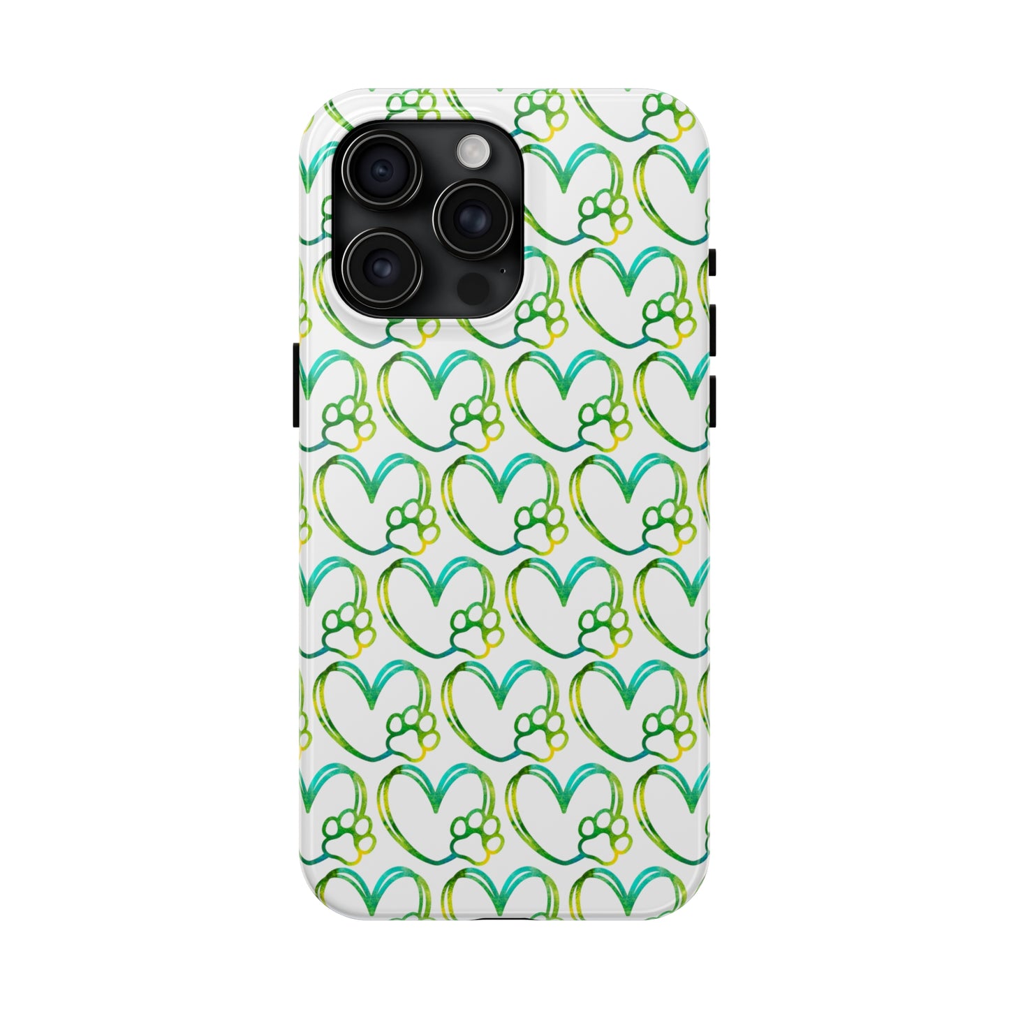 Paw Heart: iPhone Tough Case Design - Wireless Charging - Superior Protection - Original Graphics by TheGlassyLass.com