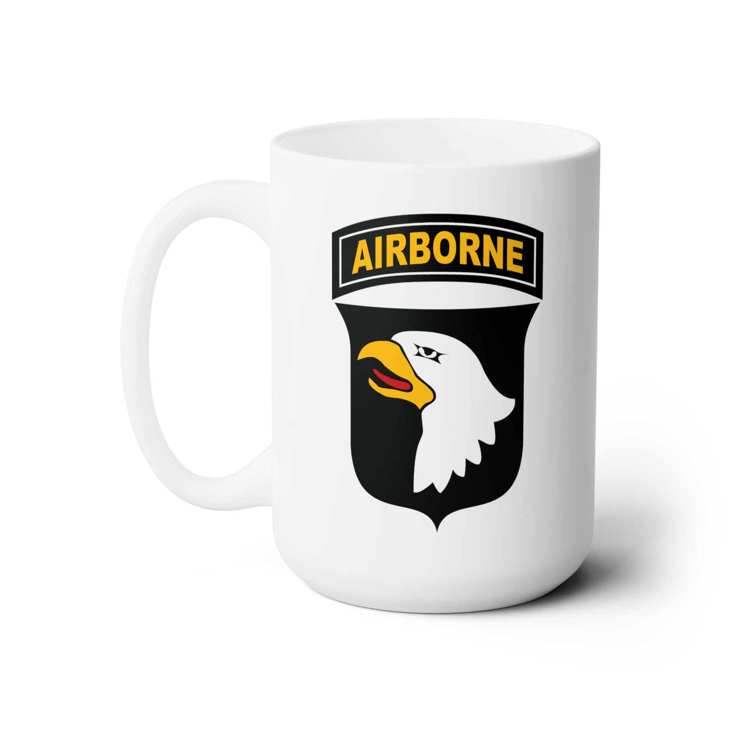 US Army Airborne Coffee Mugs - Double Sided White Ceramic 15oz by TheGlassyLass.com