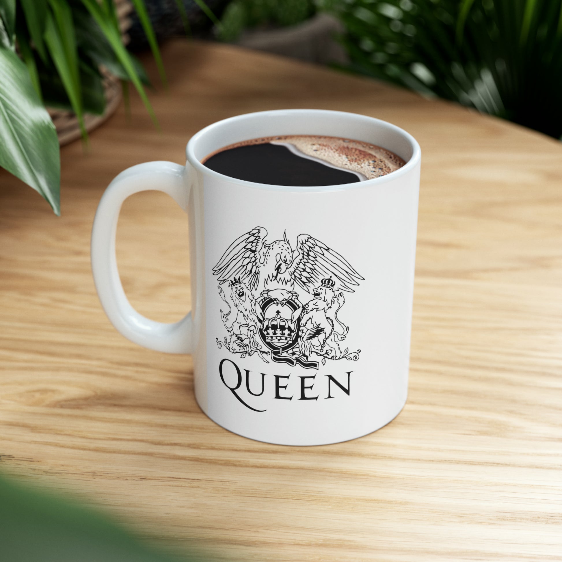 Queen Coffee Mug - Double Sided White Ceramic 11oz by TheGlassyLass.com