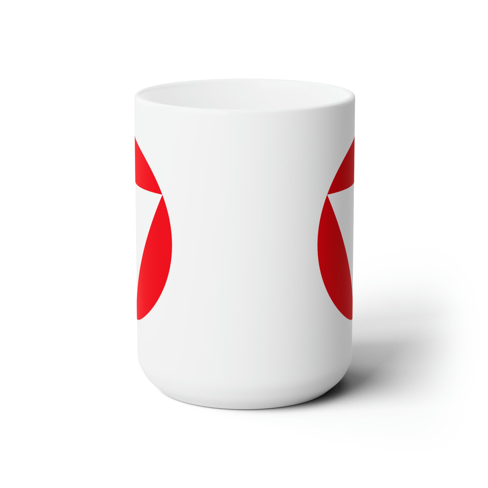 Austrian Air Force Roundel Coffee Mug - Double Sided White Ceramic 15oz - by TheGlassyLass.com