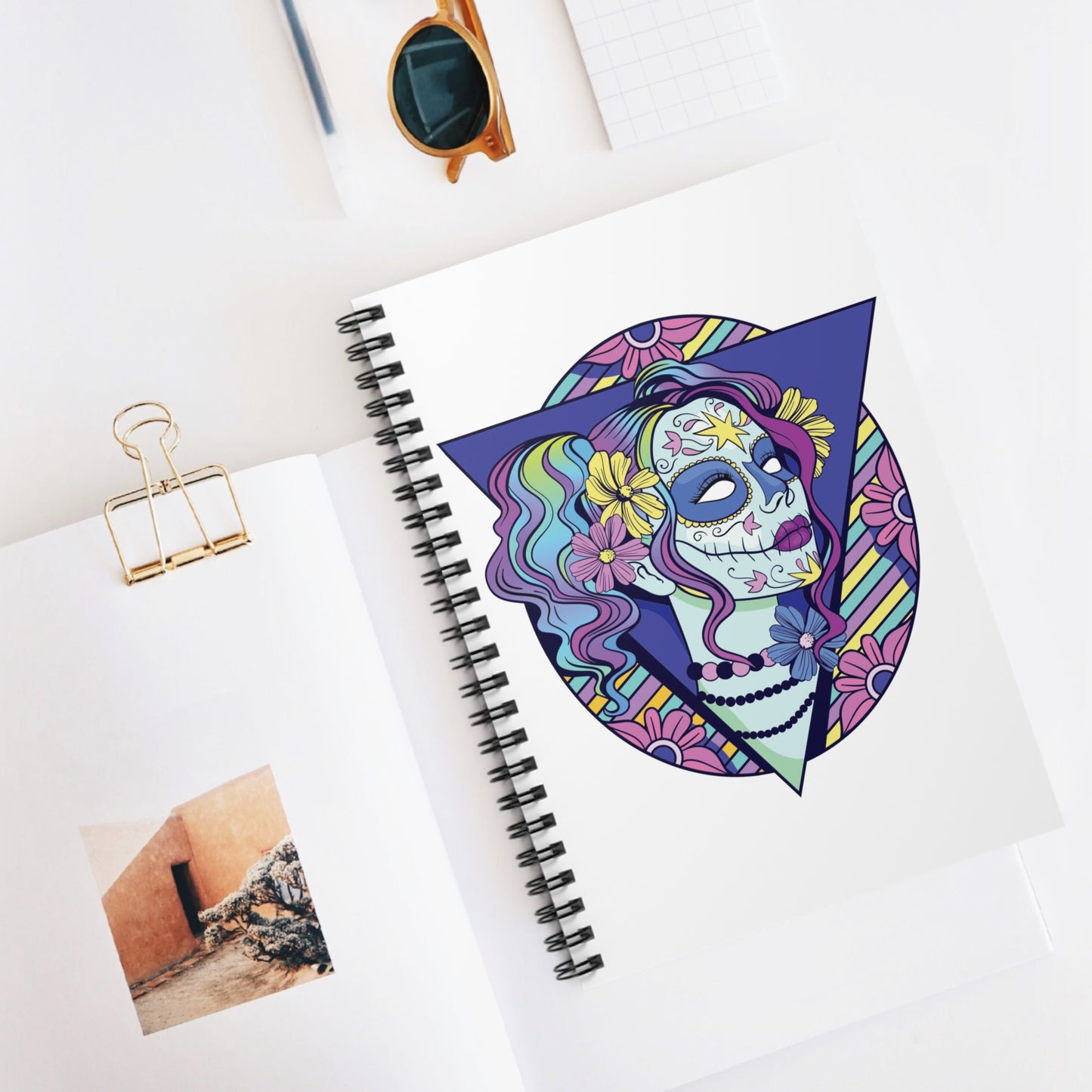 Candy Skull: Spiral Notebook - Log Books - Journals - Diaries - and More Custom Printed by TheGlassyLass