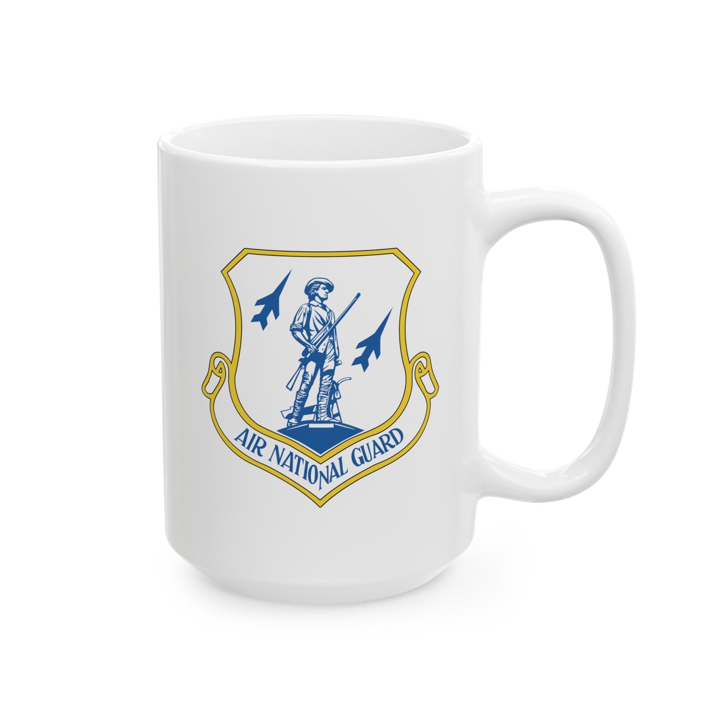 US Air Force Air National Guard - Double Sided White Ceramic Coffee Mug 15oz by TheGlassyLass.com