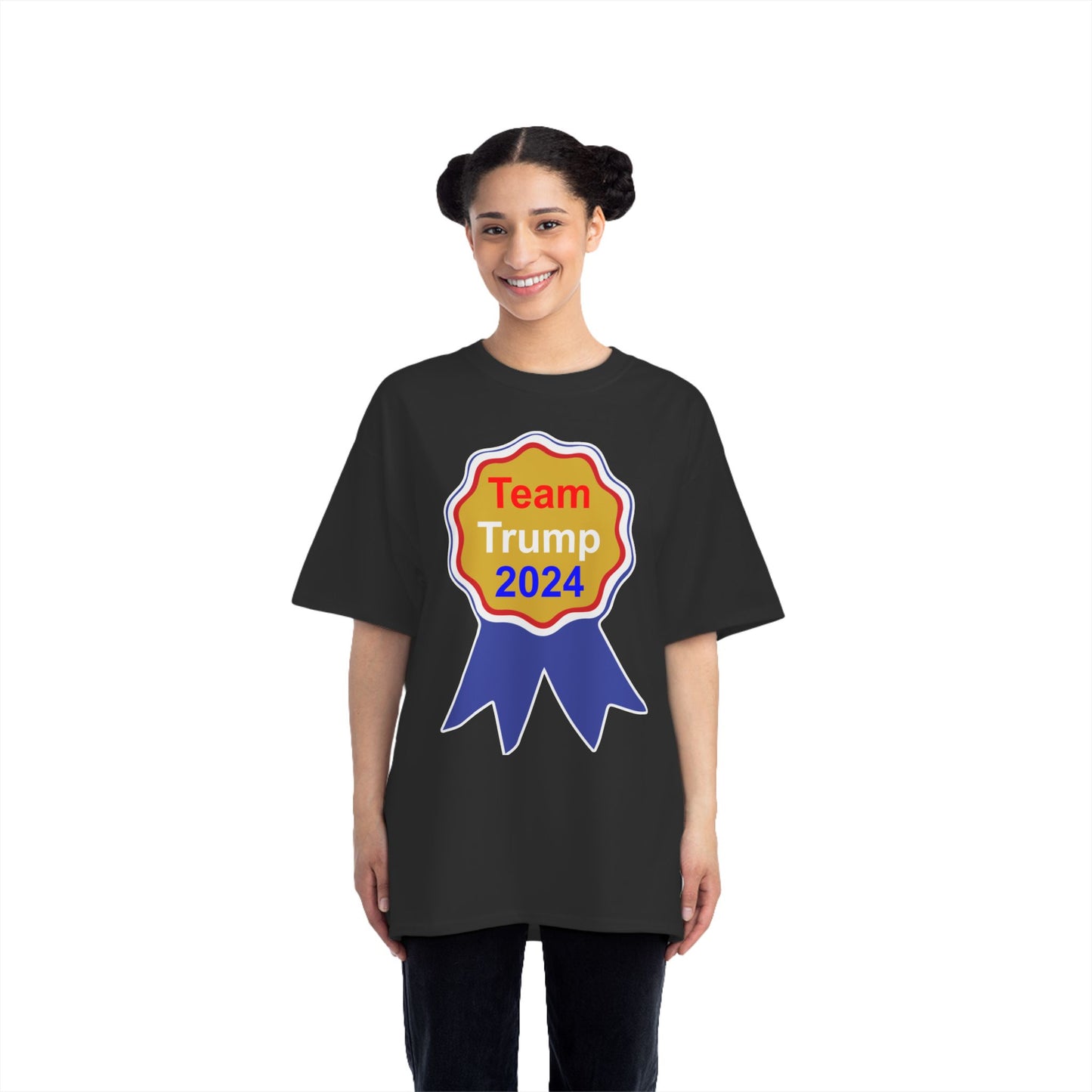 Team Trump T-Shirt: (Hanes Beefy-T 100% Preshrunk Cotton) Custom Printed by TheGlassyLass