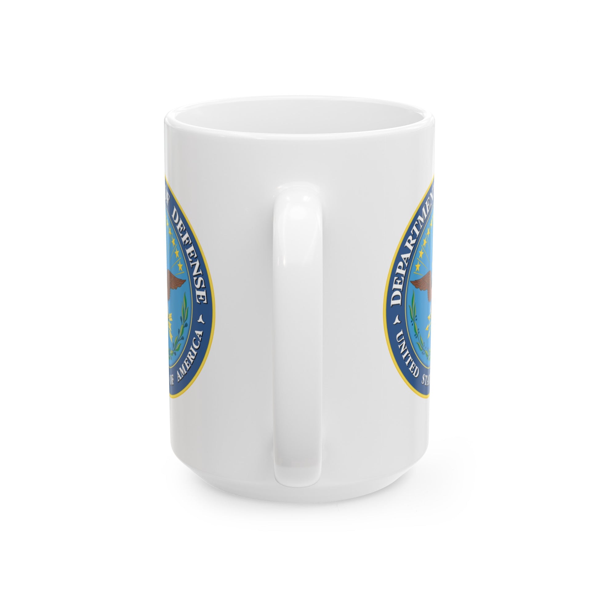 Department of Defense Coffee Mug - Double Sided White Ceramic 15oz by TheGlassyLass.com