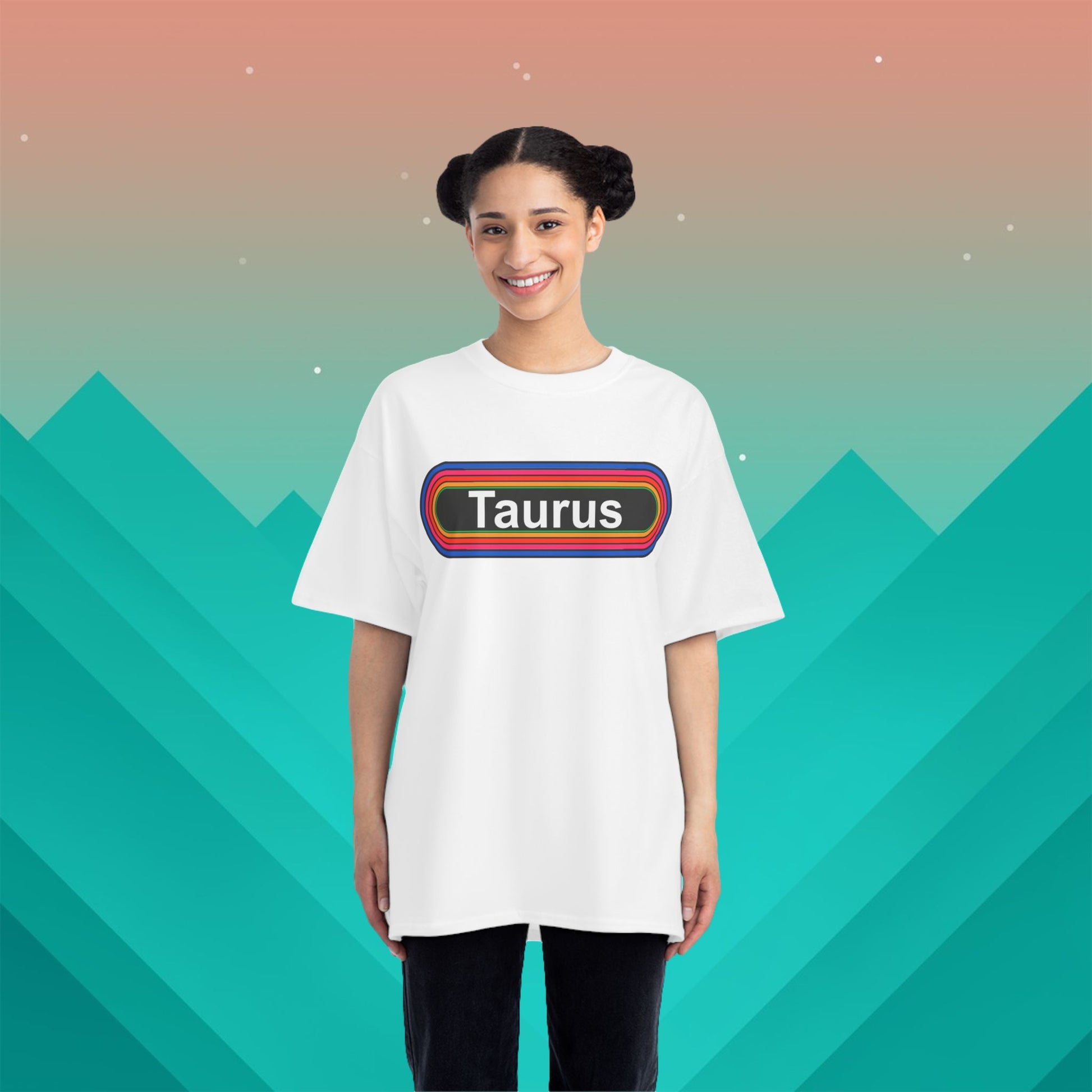 Taurus Zodiac T-Shirt: (Hanes Beefy-T 100% Preshrunk Cotton Custom Printed by TheGlassyLass.com